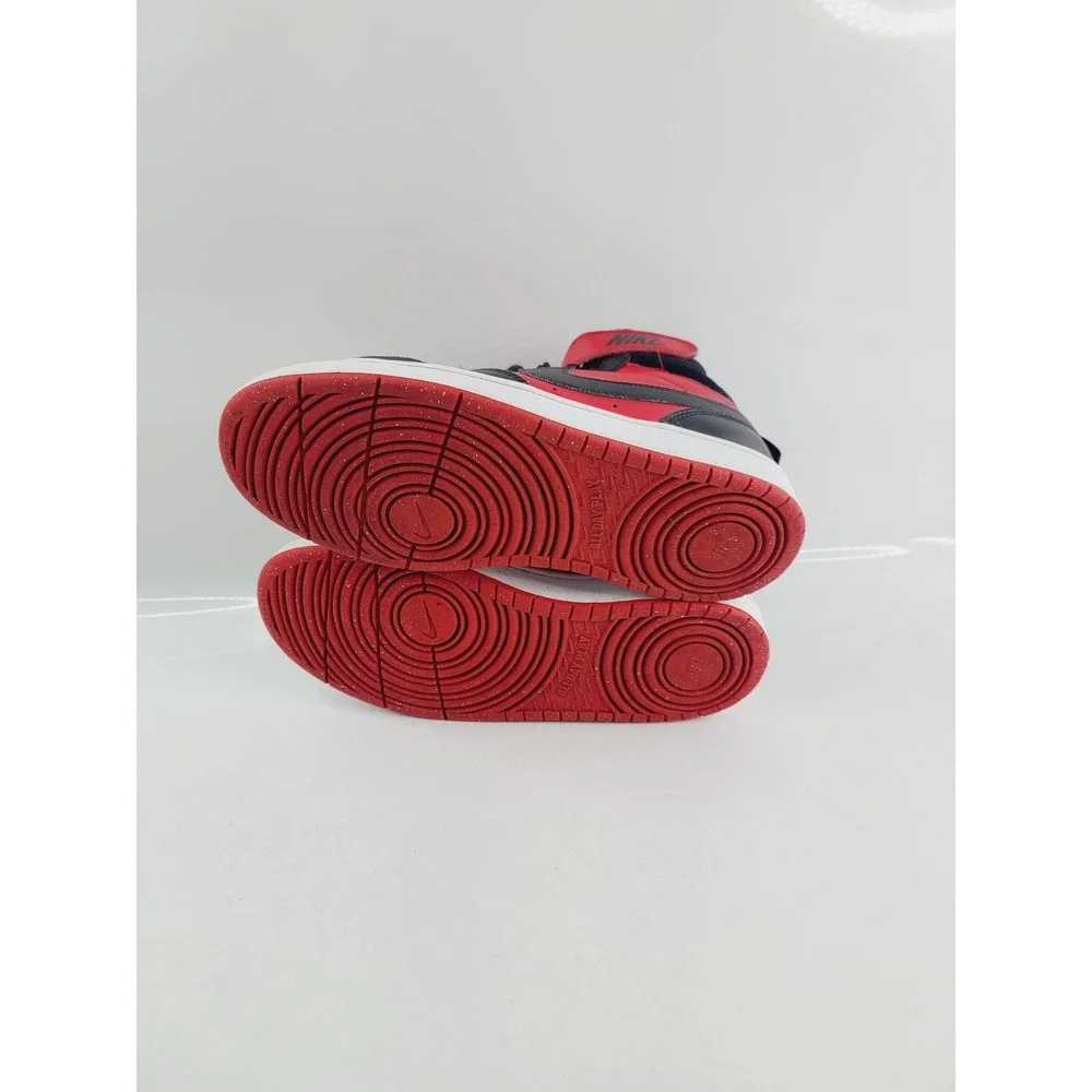 Nike Air Jordan Leather Durable Basketball Sneakers Youth Size 7Y Red & Black KT